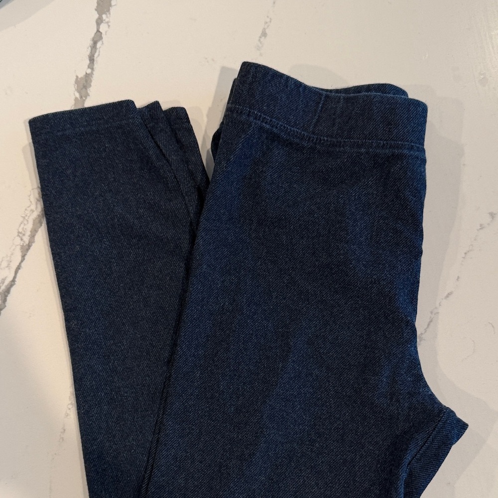 Crewcuts Teal, Cream, and Navy Kids' Leggings Trio - Picture 5 of 5